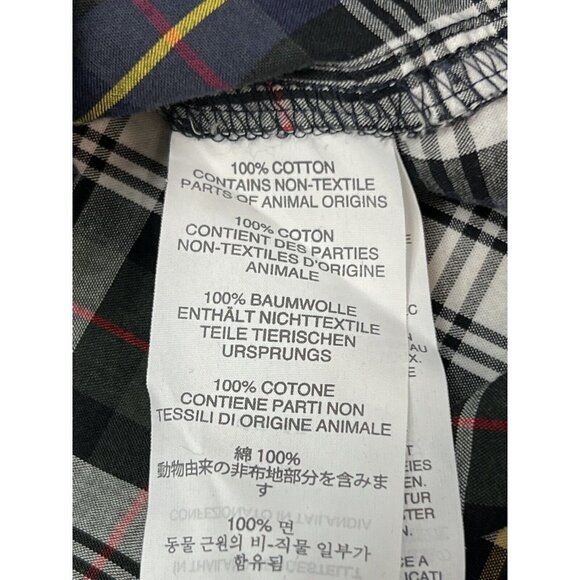 J Crew Womens 00 Perfect Fit Button Down Stewart Plaid Blue Red Yellow - Picture 6 of 6